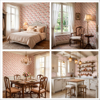 Rosabelle Bloemblaadjes Bloemendecoratie Afneembar Behang
