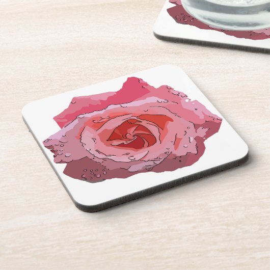 RosaCartoon Bier Onderzetter (Linkerzijde)