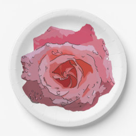 RosaCartoon. Papieren Bordje