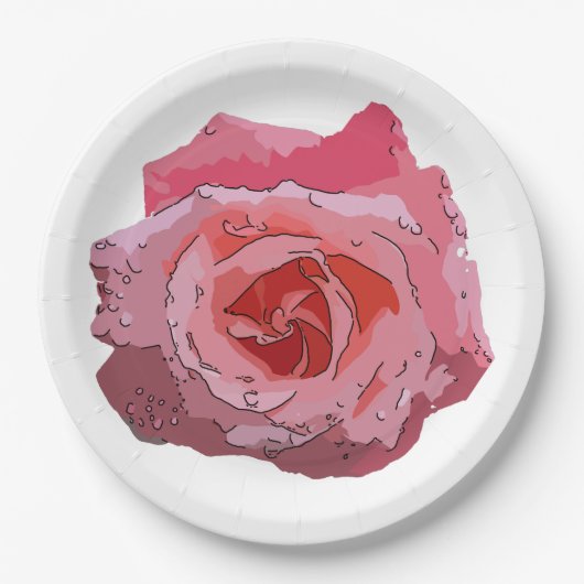 RosaCartoon. Papieren Bordje (Voorkant)