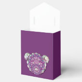 Rosace blauw of rood voor baby&child bedankdoosjes (Geopend)