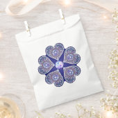 Rosace blauw of rood voor baby&child bedankzakje (Geknipt)