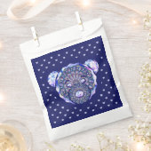 Rosace blauw of rood voor baby&child bedankzakje (Geknipt)