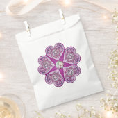 Rosace blauw of rood voor baby&child bedankzakje (Geknipt)