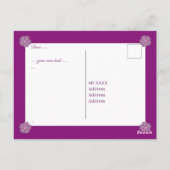 Rosace blauw of rood voor baby&child briefkaart (Achterkant)