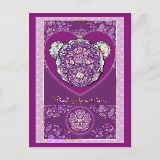 Rosace blauw of rood voor baby&child briefkaart (Voorkant)