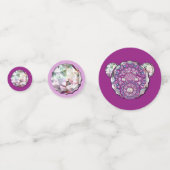 Rosace blauw of rood voor baby&child confetti (Voorkanten)