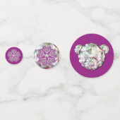 Rosace blauw of rood voor baby&child confetti (Achterkanten)