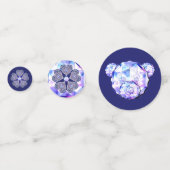 Rosace blauw of rood voor baby&child confetti (Achterkanten)