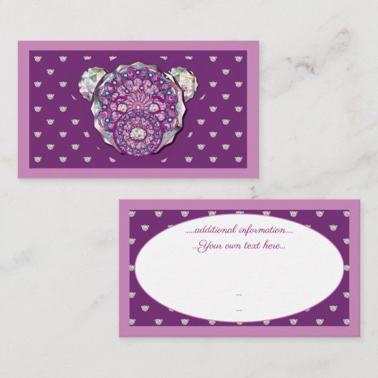 Rosace blauw of rood voor baby&child informatiekaartje (Voorkant / Achterkant)