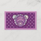 Rosace blauw of rood voor baby&child informatiekaartje (Voorkant)