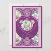 Rosace blauw of rood voor baby&child kaart (Voorkant)