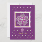 Rosace blauw of rood voor baby&child kaart (Voorkant)