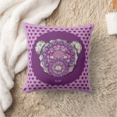 Rosace blauw of rood voor baby&child kussen (Deken)