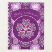 Rosace blauw of rood voor baby&child planner (Voorkant)