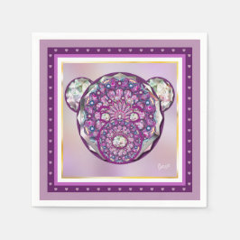 Rosace blauw of rood voor baby&child servet