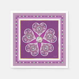 Rosace blauw of rood voor baby&child servet