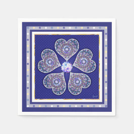 Rosace blauw of rood voor baby&child servet