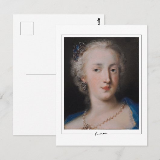 Rosalba Carriera #3 - Kunstmatig Briefkaart (Voorkant / Achterkant)