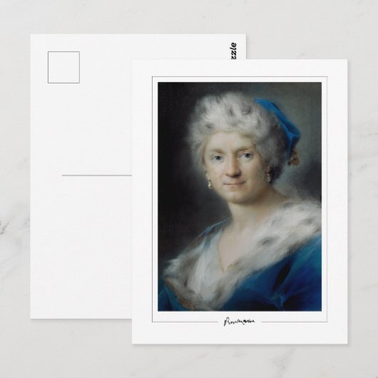 Rosalba Carriera #8 - Kunstmatig Briefkaart (Voorkant / Achterkant)