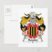 Rosales Family Crest Briefkaart (Voorkant / Achterkant)