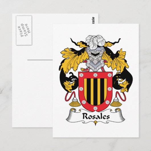 Rosales Family Crest Briefkaart (Voorkant / Achterkant)