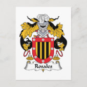 Rosales Family Crest Briefkaart (Voorkant)