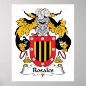 Rosales Family Crest Poster (Voorkant)