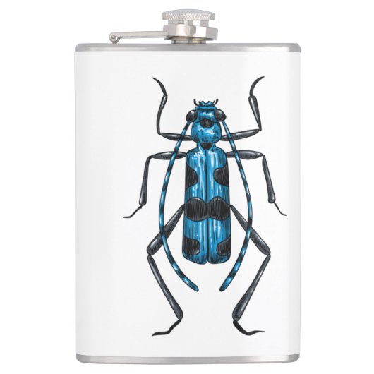 Rosalia Alpina kever Heupfles (Voorkant)