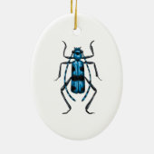 Rosalia Alpina kever Keramisch Ornament (Achterkant)