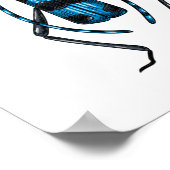 Rosalia Alpina kever Poster (Hoek)