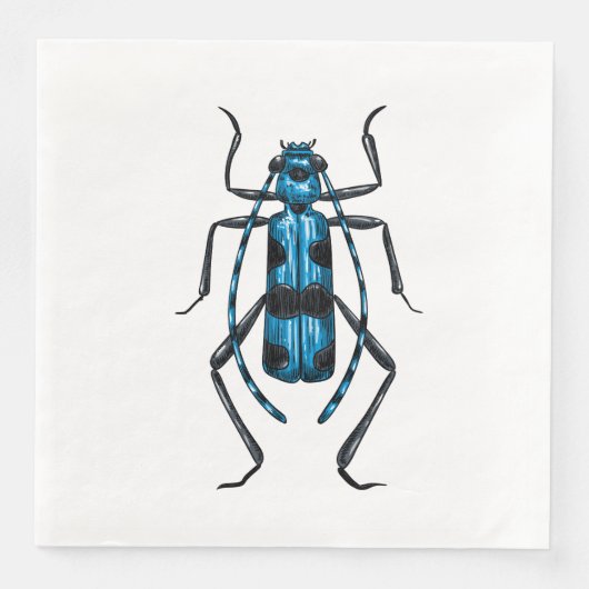 Rosalia Alpina kever Servet (Voorkant)