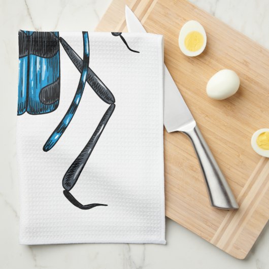 Rosalia Alpina kever Theedoek (Quarter Fold)