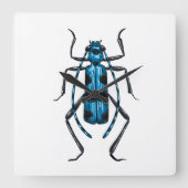 Rosalia Alpina kever Vierkante Klok (Voorkant)