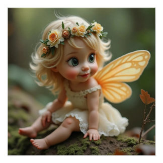 Rosalia Fairy Glanzende Poster