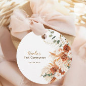 Rosalia's eerste communie Boho Vrijgezellenfeest Bedankjes Labels