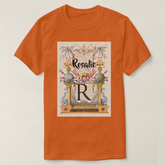 Rosalie  en Moderne Calligrafie Crafter Gar T-shirt (Design voorkant)