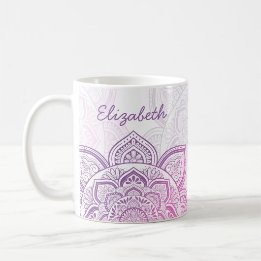 Rosaline Mandala 11 oz. Persoonlijke mok (Links)