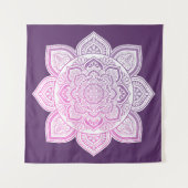 Rosaline Mandala Fijne Kunst Tapijt Wandkleed (Voorkant (horizontaal))