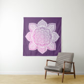 Rosaline Mandala Fine Art Tapestry Wandkleed (In Situ (horizontaal))