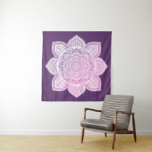 Rosaline Mandala Fine Art Tapestry Wandkleed (In situ)