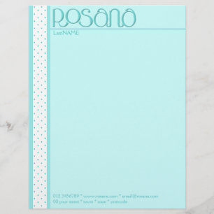 Rosana blue Letterhead Custom Briefhoofd