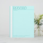 Rosana blue Letterhead Custom Briefhoofd (Staand voorkant)