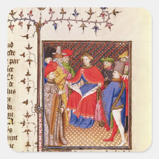 Rosane beantwoordt de afgezanten van het volk vierkante sticker (Voorkant)