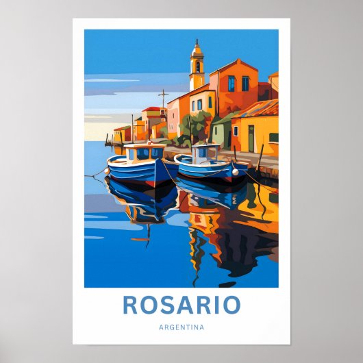 Rosario Argentinië Reisprint Poster (Voorkant)