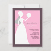 Rosario {roze} Bridal Shower Invitations Kaart (Voorkant)