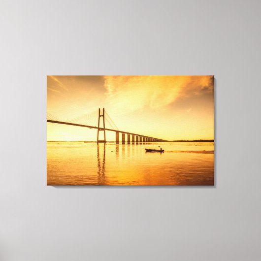 Rosario Victoria Bridge Canvas Afdruk (Voorkant)