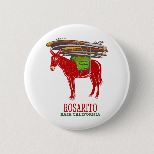 Rosarito Baja California Mexico Ronde Button 5,7 Cm (Voorkant)