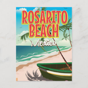 Rosarito Beach Mexicaanse reisposter Briefkaart