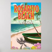 Rosarito Beach Mexicaanse reisposter Poster (Voorkant)